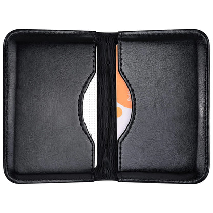 2-Sided PU Leather Business Card Holder for Universal Use
