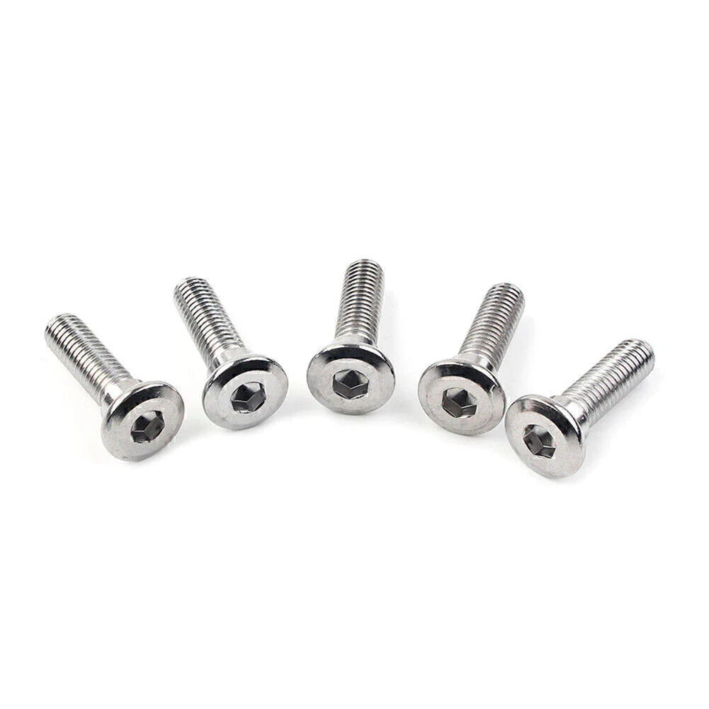 5 x M8x30mm Steel Bolts Hex Socket Disc Brake Rotor Screws Fasteners