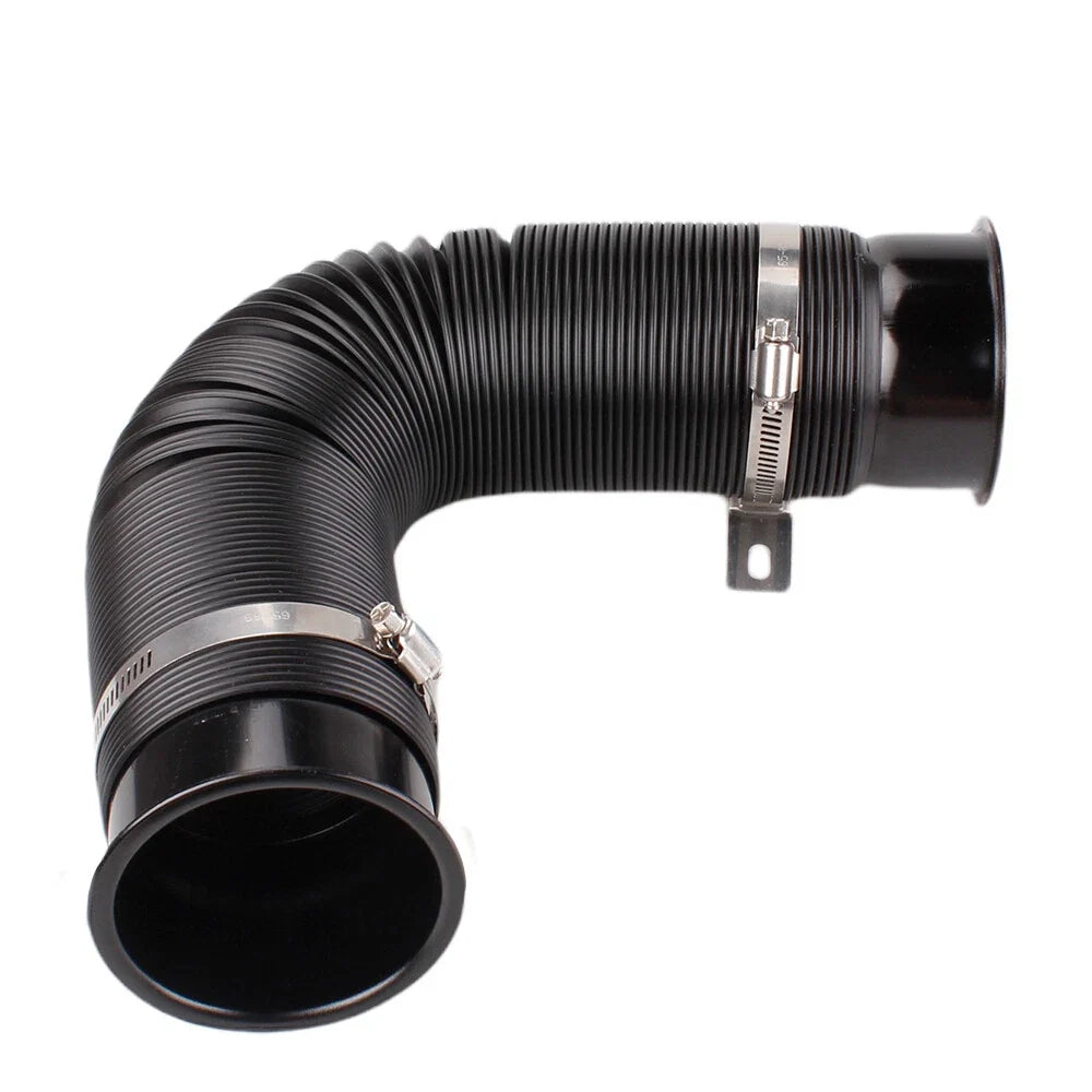 3" Flexible Cold Air Intake Hose Filter Pipe Kit for Universal Fit (All Years)
