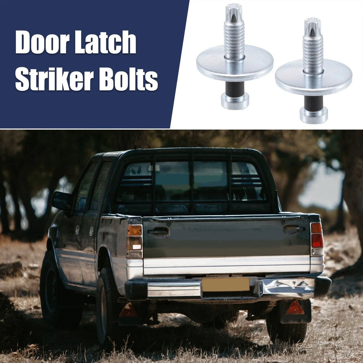 2X Door Latch Lock Striker Bolts for Dodge Ram B150 