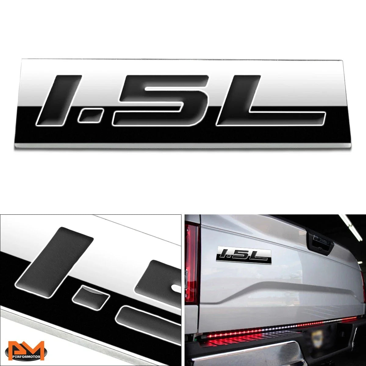 3D Polished Metal Decal Emblem for Chevrolet Honda Ford Toyota (All Years)