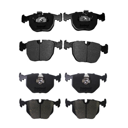 Set of 4 Ceramic Brake Pads for BMW 740i 740iL X5 M5 (1997–2006) P-681 P-683 D681 D683