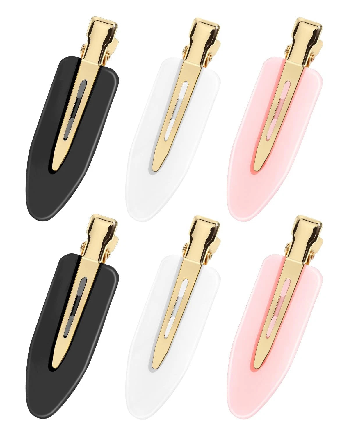 6 Pcs Creaseless Flat Hair Clips for Makeup and Daily Beauty Routine