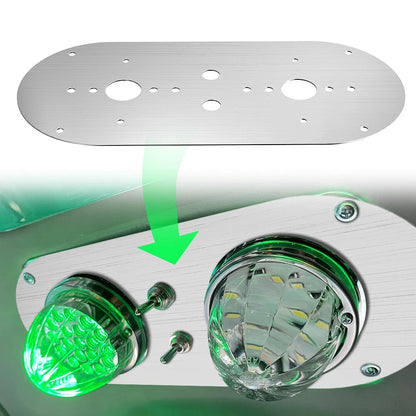 Dual Watermelon Plate for Peterbilt Kenworth 359/379/389/660/680