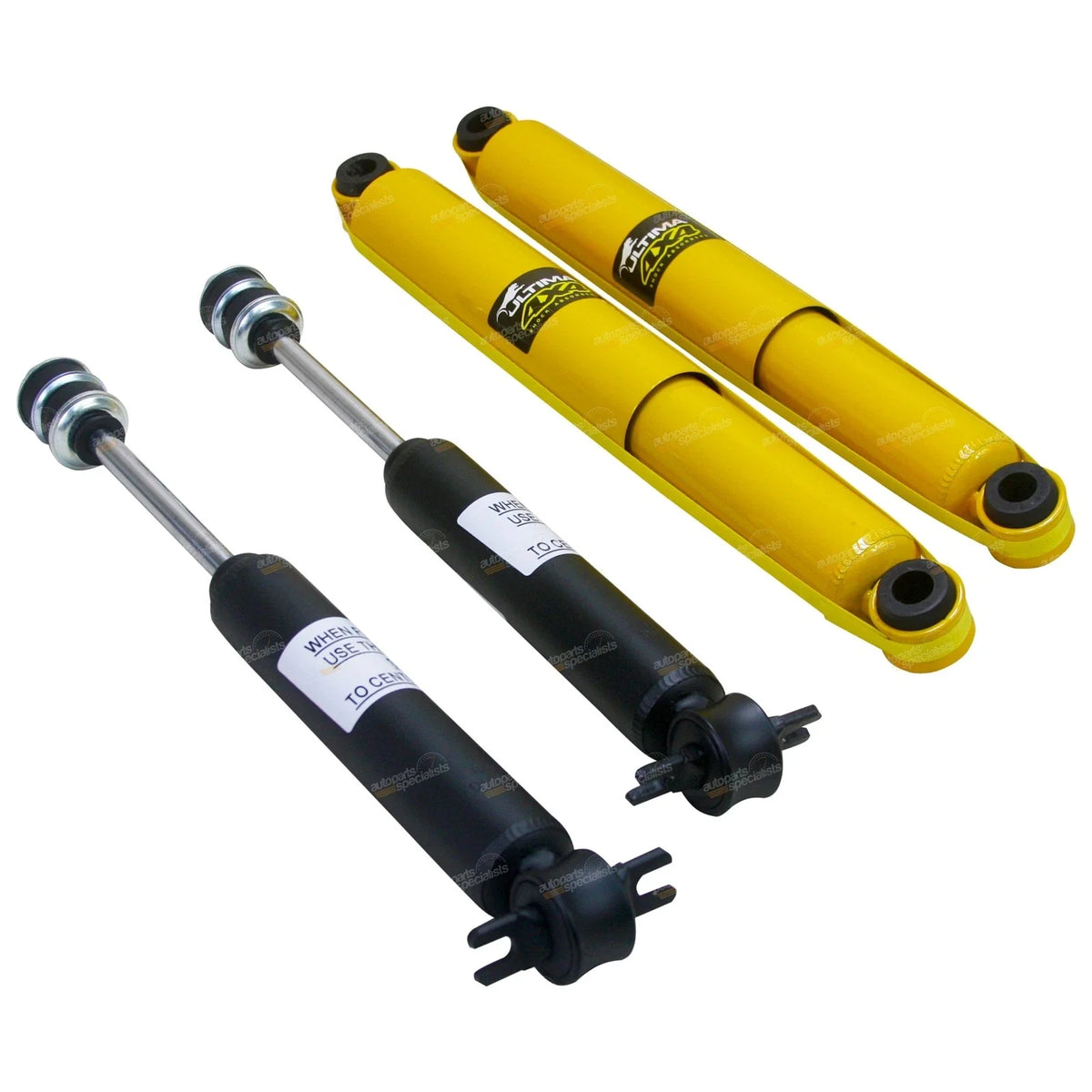 4 Front & Rear Gas Shock Absorbers for Hilux LN86R (1991–1997)