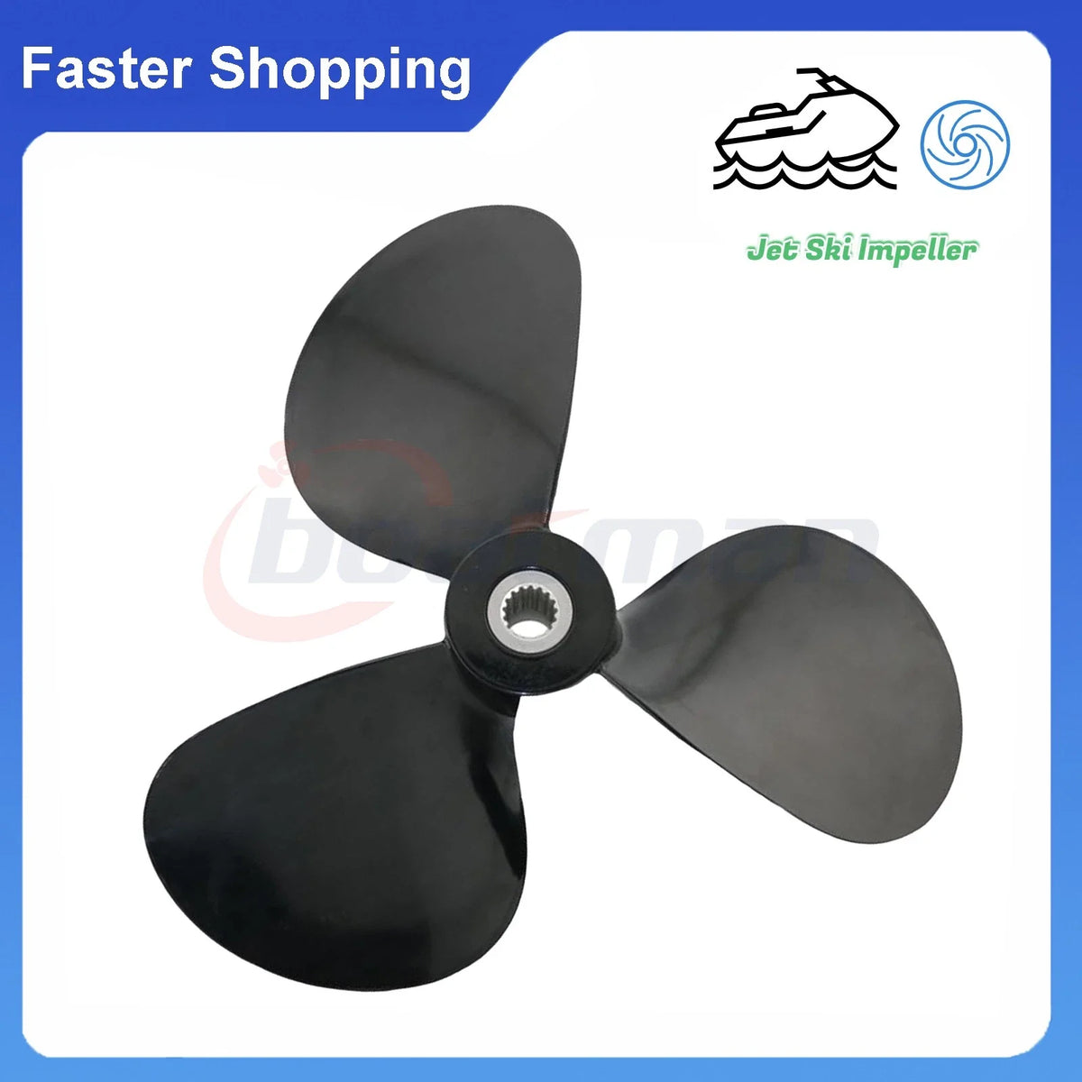 Propeller 16x14 LH for Volvo Penta Yanmar Saildrive (110S-150S) 3 Blades 17 Tooth