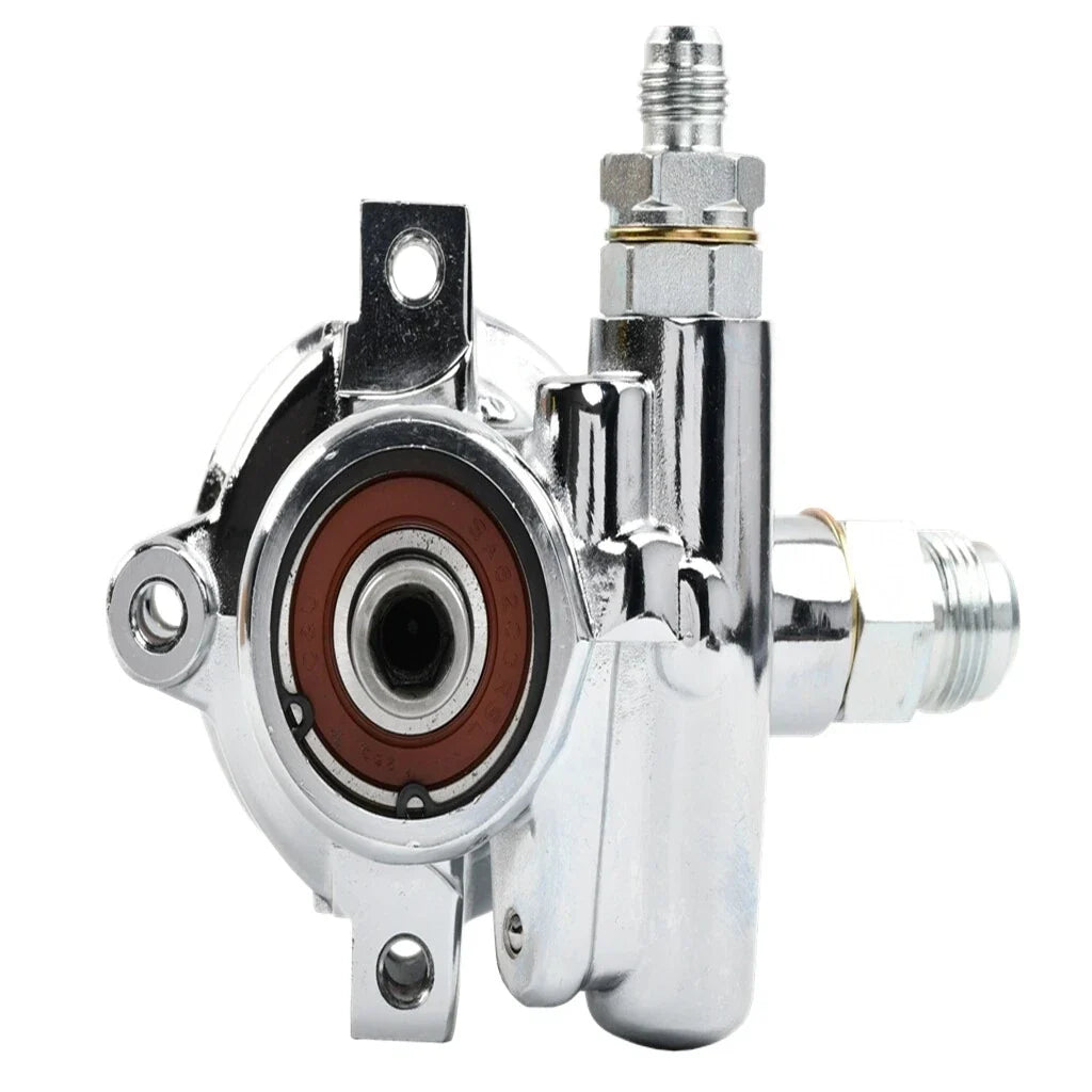Chrome Power Steering Pump for Chevy GM Saginaw TC (1980–2001)