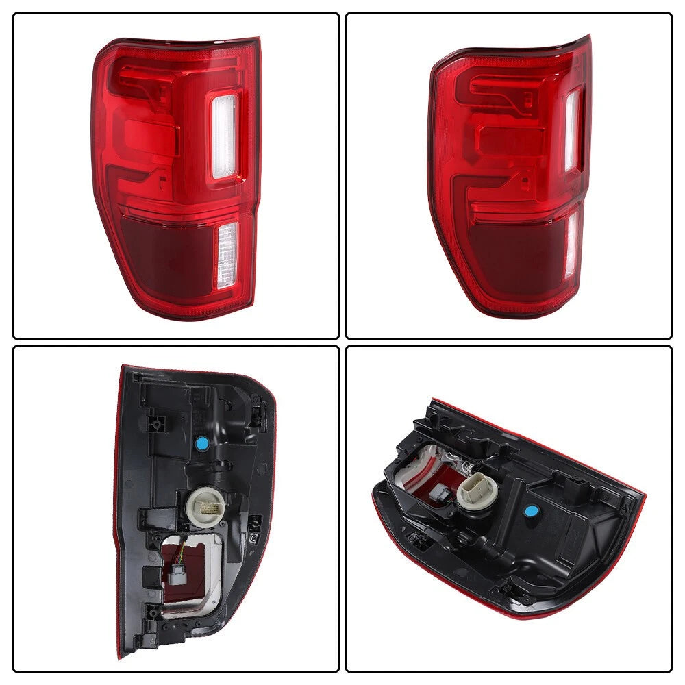 Set of 2 LED Tail Lights for Ford Ranger (2019–2023) 1020376, KB3Z-13405-G, KB3Z-13404-G