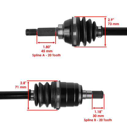 Set of 2 CV Joint Axle Bearings for Suzuki Kingquad 700 (2006–2007) AX124A2001, 54901-31G41, 54901-31G10