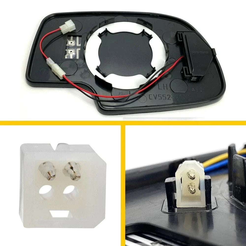 Heated Turn Signal Mirror Glass Driver Side for Cadillac Chevy GMC (2003–2007)