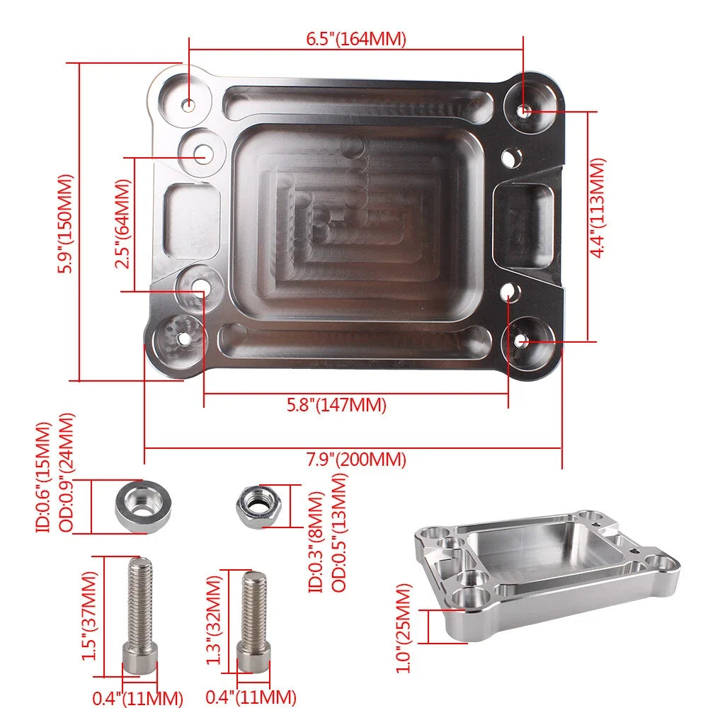 Billet Shifter Base Plate for Integra RSX K20 K24 K-Series (1990–2006)
