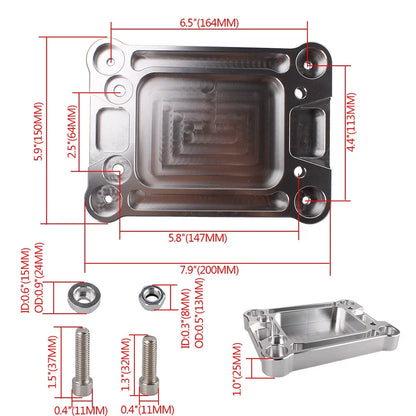 Billet Shifter Base Plate for Integra RSX K20 K24 K-Series (1990–2006)