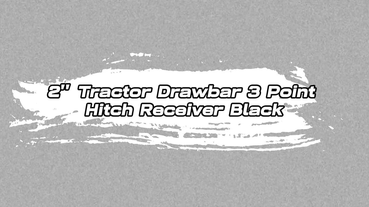 3 Point 2" Receiver Hitch Drawbar with Suitcase Weight Bracket for CAT Tractors