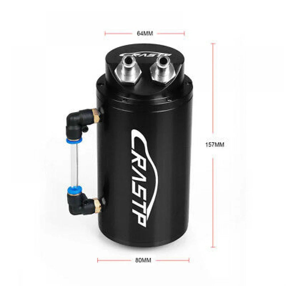 Aluminum Engine Oil Catch Tank Can Breather Kit for RASTP