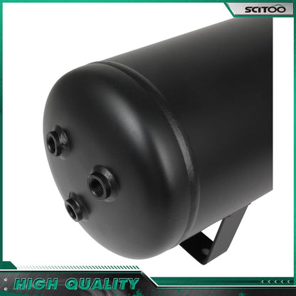 Air Ride Suspension 7-Port 3 Gallon Air Tank for Train Horns Compressor