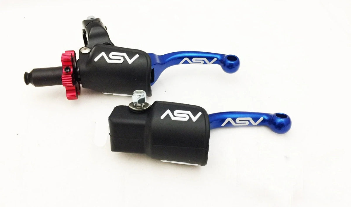 ASV F3 Front Brake Clutch Perch Lever Shorty Blue for Yamaha YZ 250F (2014–2023)