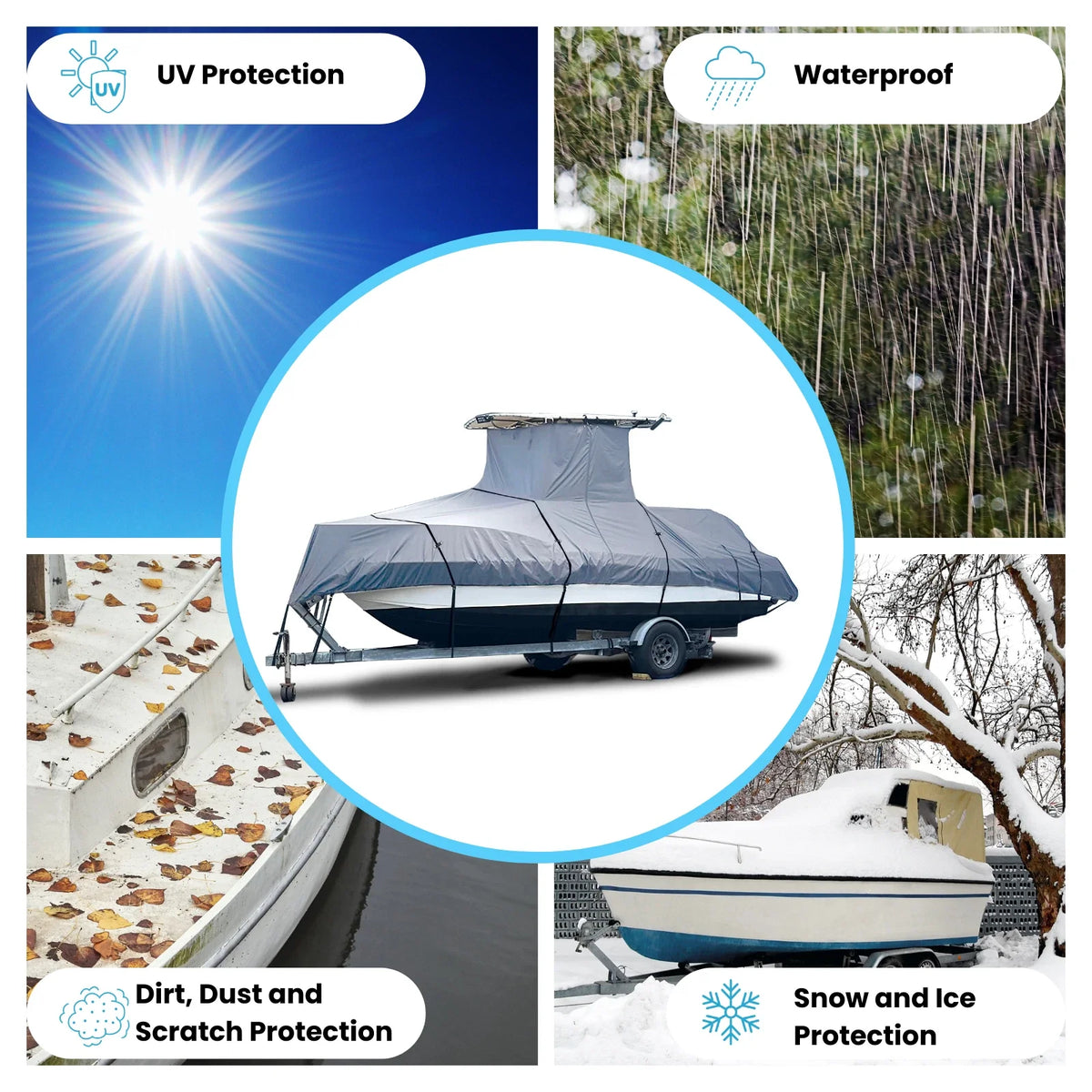 Heavy Duty Boat Cover for Robalo R202EX Explorer (2020–2023)