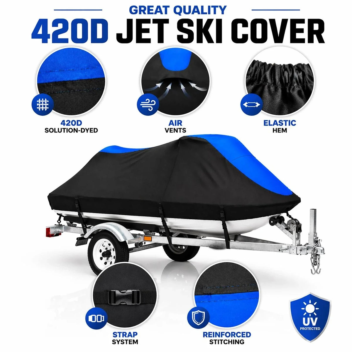 Jet Ski Cover for SeaDoo GTI GTI LE (2001–2005) 420D