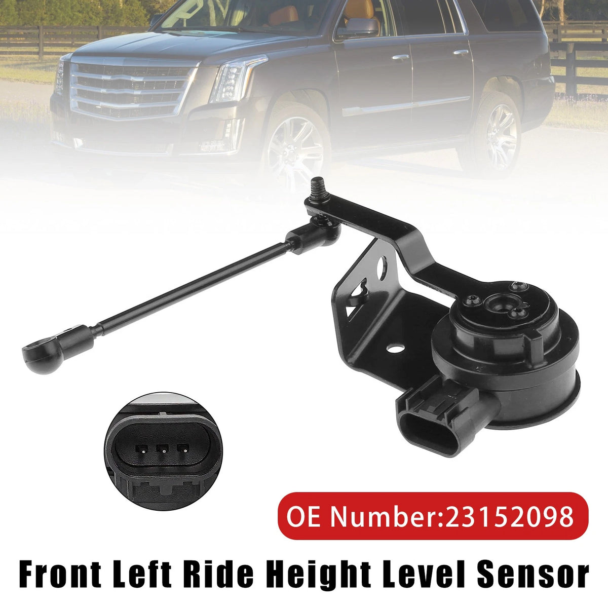 Front Left Ride Height Level Sensor 23152098 for Chevy Silverado GMC Sierra 1500 (2014–2019)