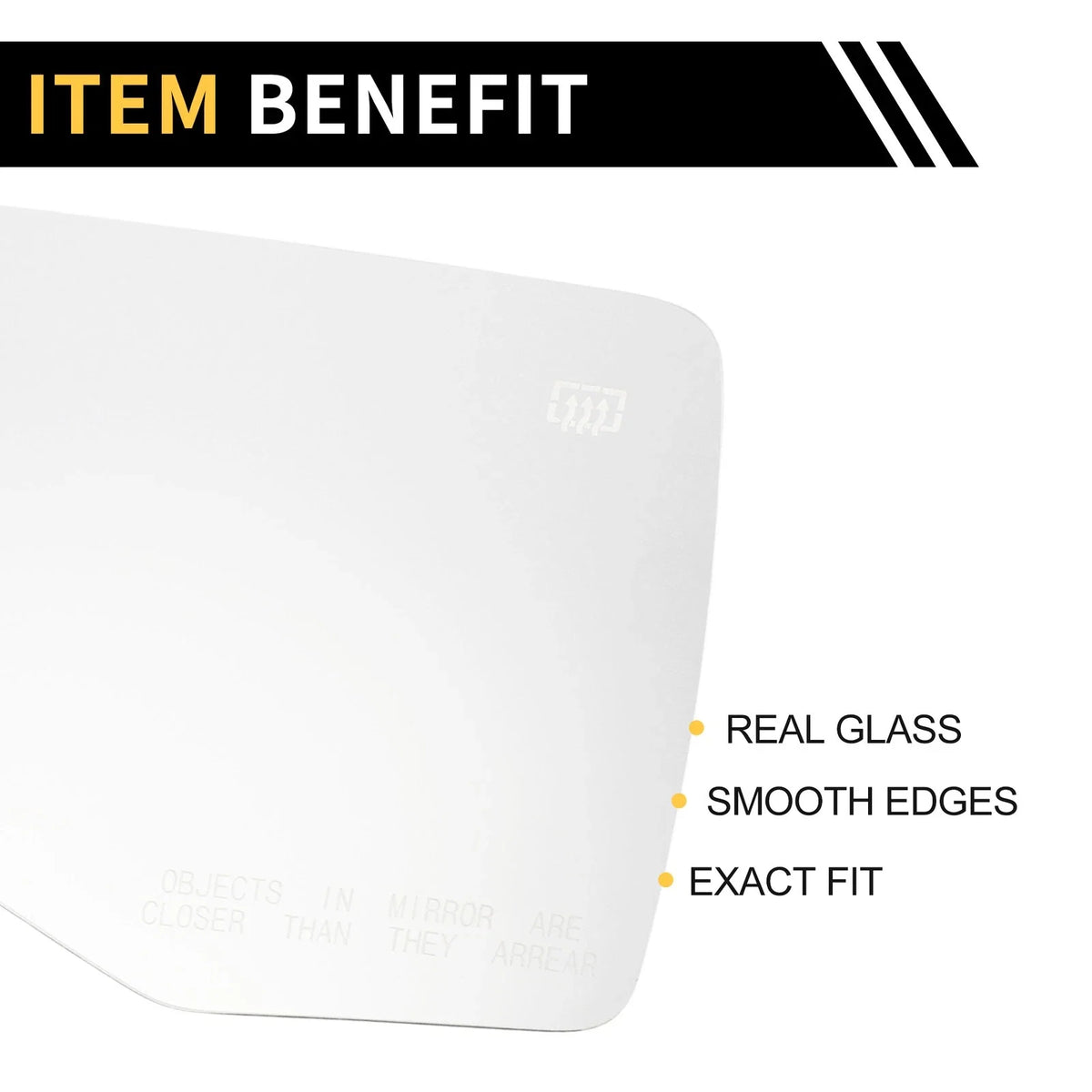Right Side Mirror Glass Replacement for Ford Explorer (2006–2010)