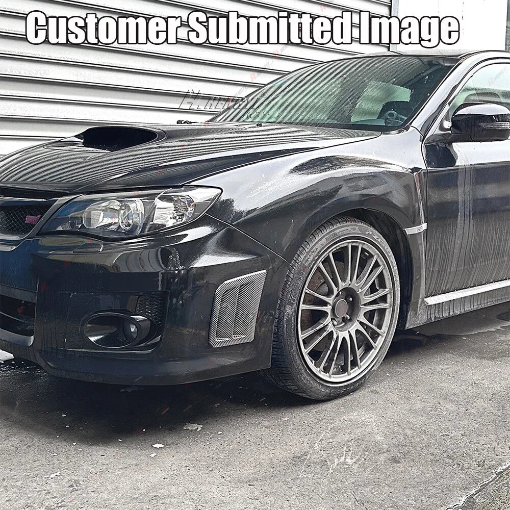 Carbon Look Front Bumper Side Air Vent Cover for Subaru STI WRX (2008–2014)