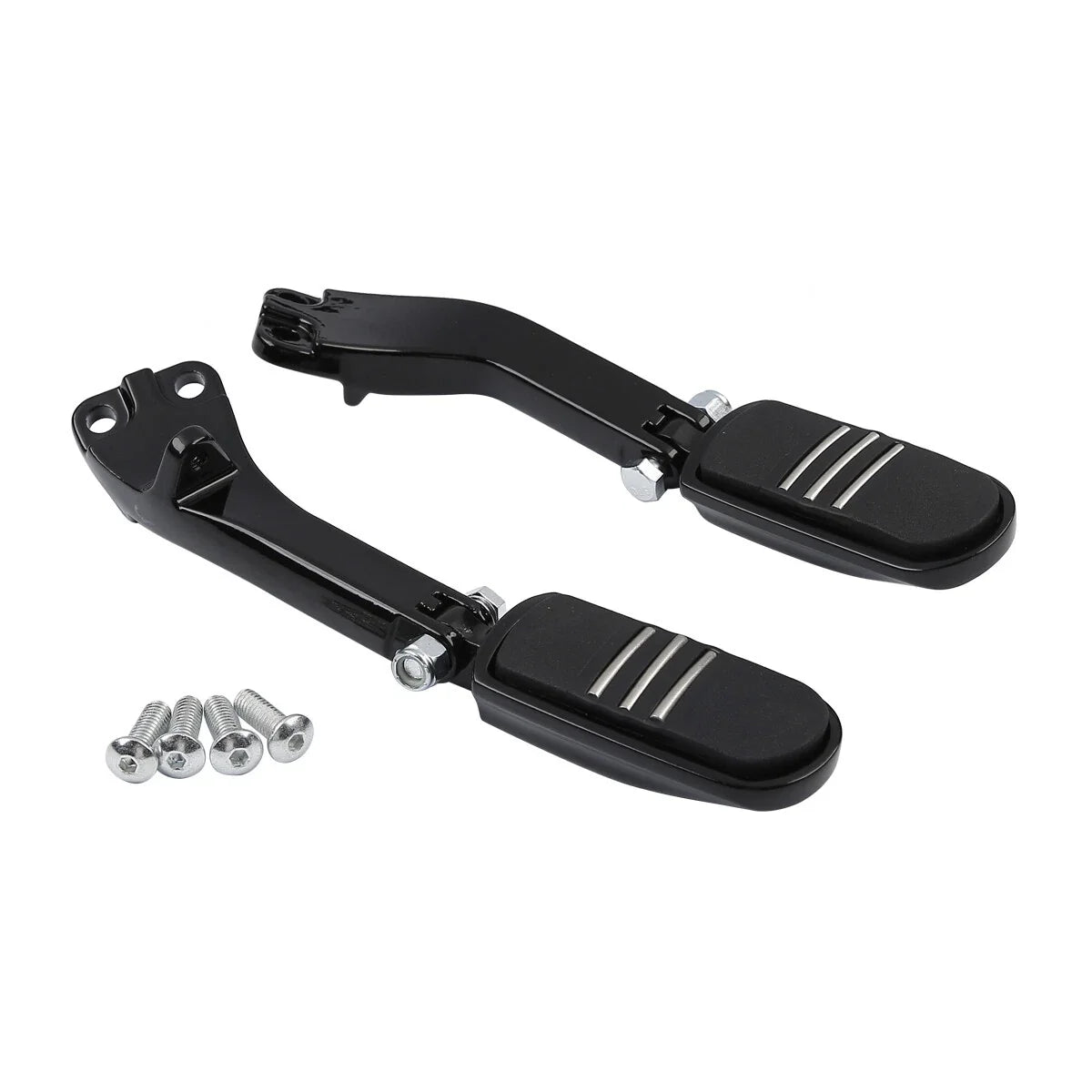Rear Passenger Foot Peg Support Mount for Harley Dyna (2008–2017) Black