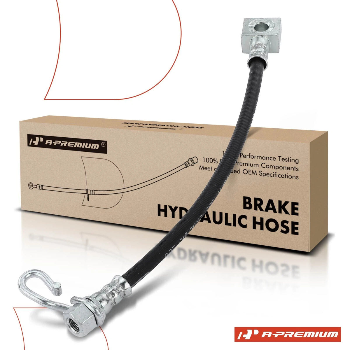 Rear Brake Hydraulic Hose for Ford E350 Super Duty E150 E250 (2001–2007) 6C2Z2A442CA, 2202993