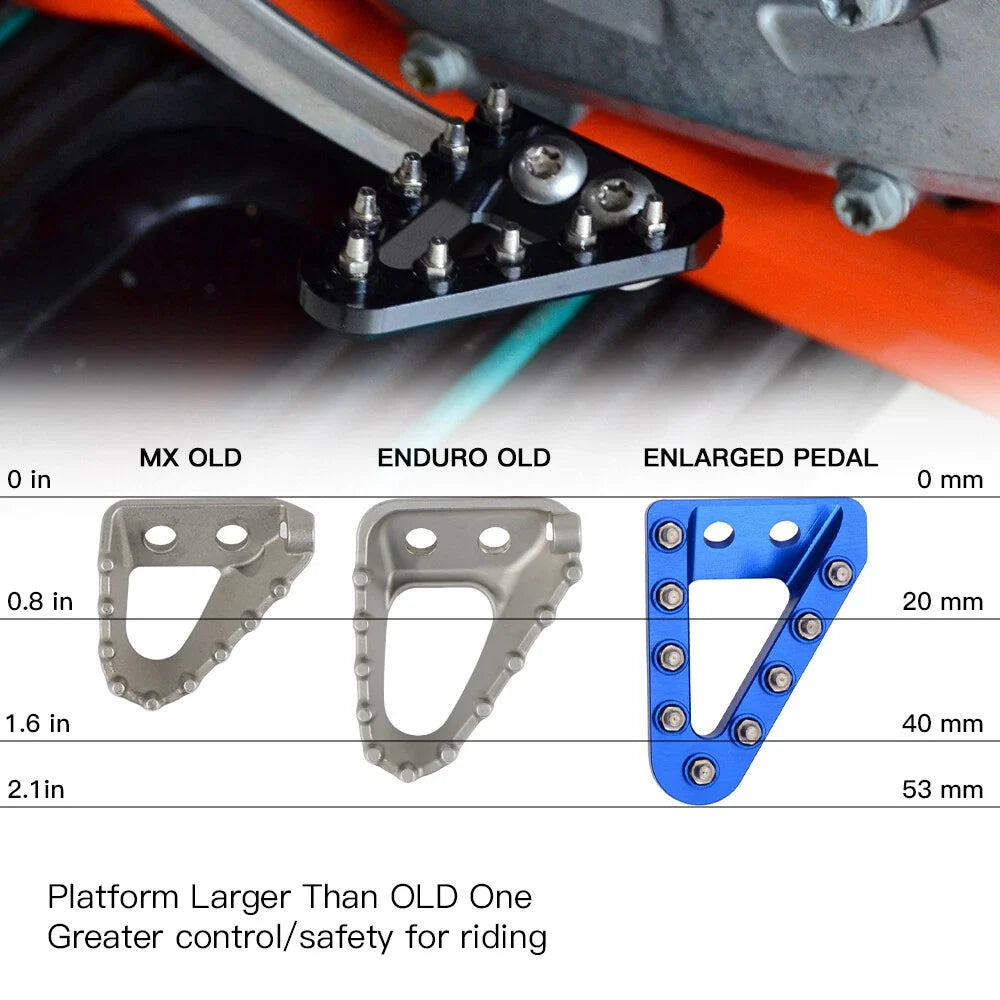 CNC Brake Pedal Tip Step Plate for Husqvarna TE FX FC FE 250 350 450 501 (2017–2025)