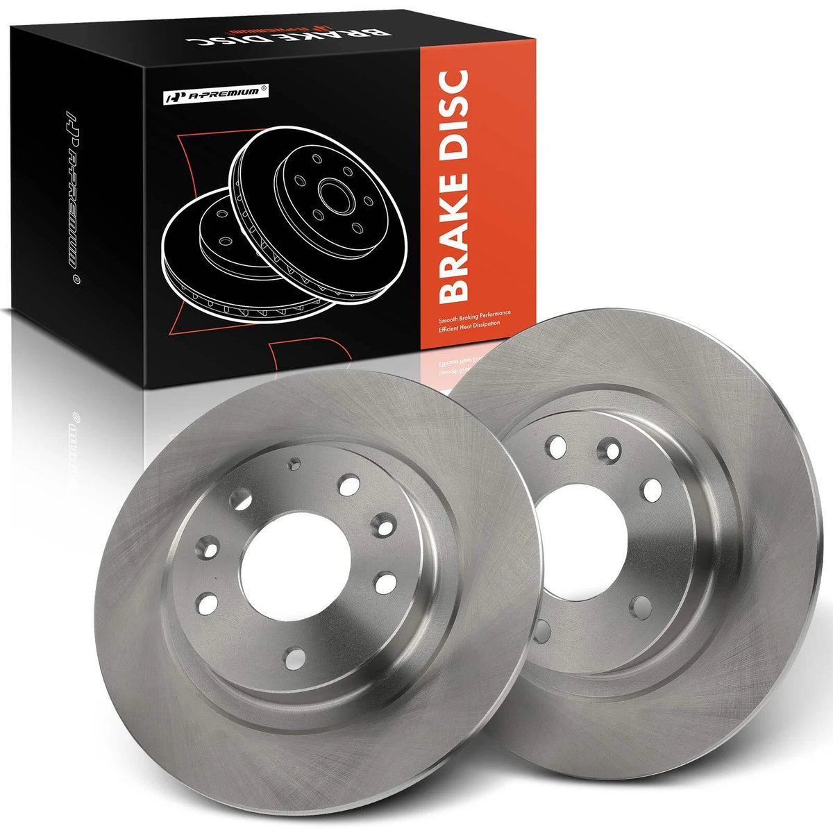 Set of 2 Rear Side Disc Brake Rotors for Mazda CX-3 (2016–2018) 12045089, BR90147801, 982008R