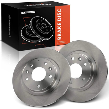 Set of 2 Rear Side Disc Brake Rotors for Mazda CX-3 (2016–2018) 12045089, BR90147801, 982008R