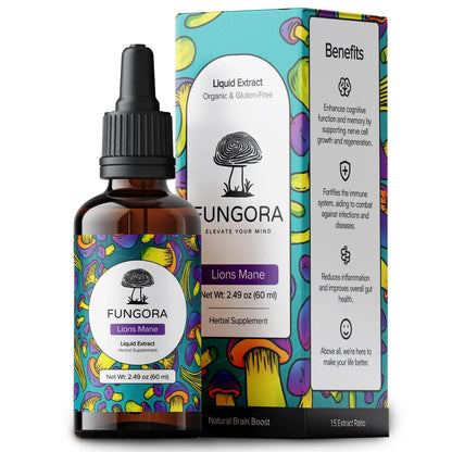 Fungora Lion's Mane Liquid Extract for Nootropic Brain Support