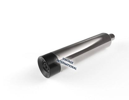 Silver Straight Cut Silencer Exhaust for Royal Enfield Meteor 350 (2020–2023)