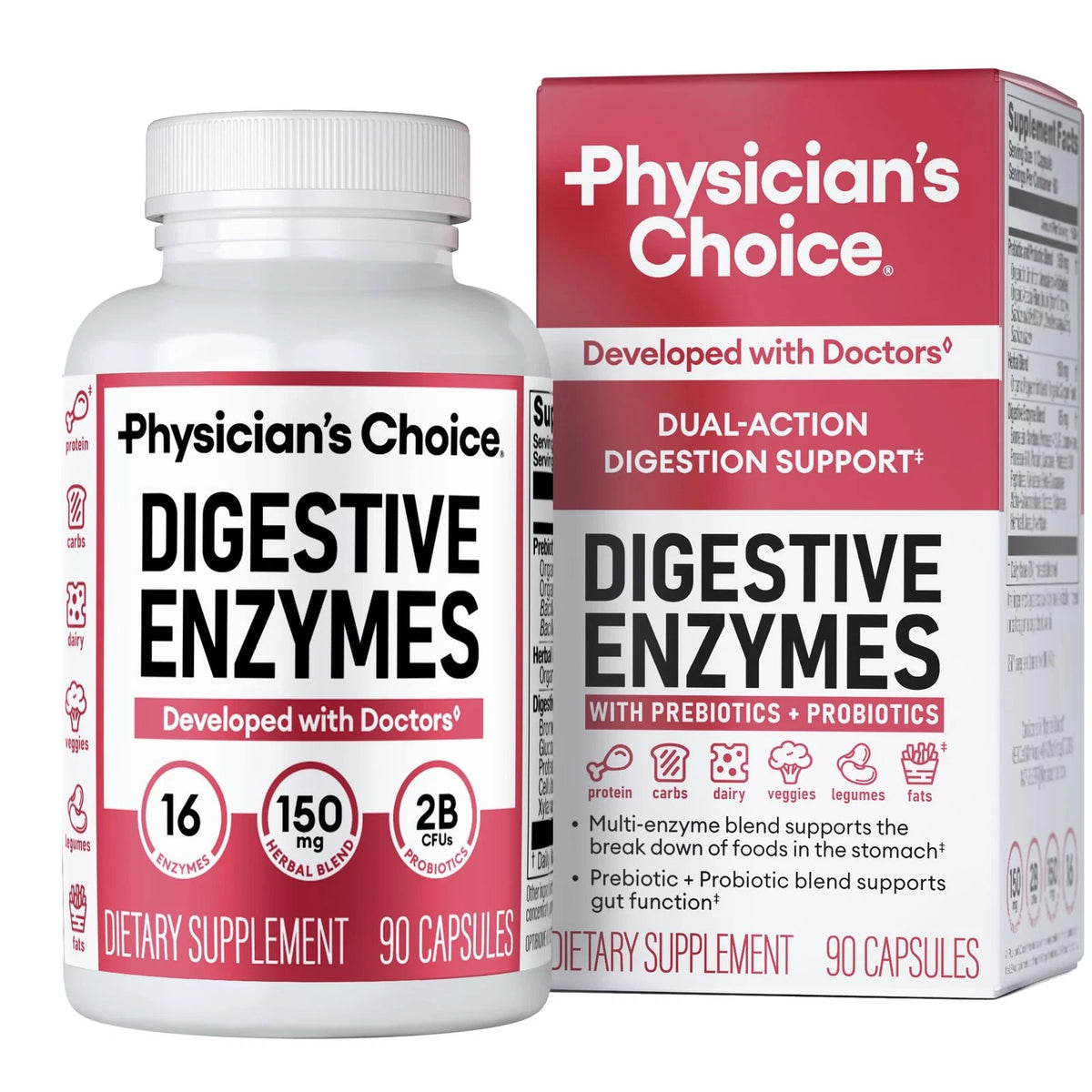 Digestive Enzymes for Bloating - 90 Count (Pack of 1)
