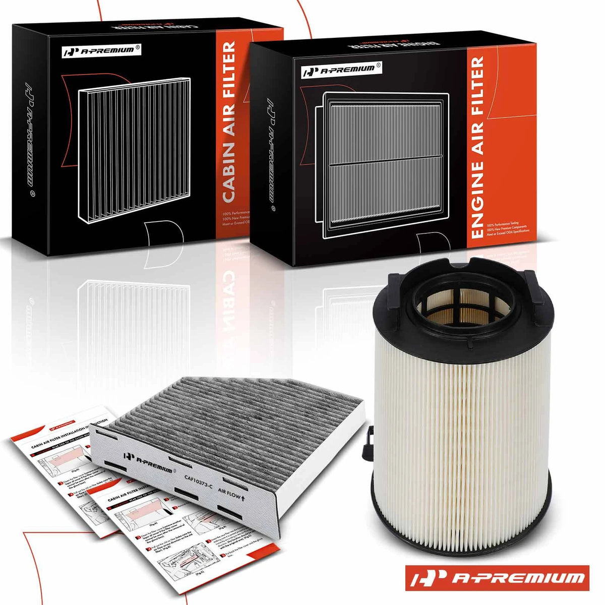 Activated Carbon Cabin Air Filter for Volkswagen Jetta (2011–2015) AFC1355, CAF2007C, 4489