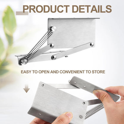 2X Pull Down Rack Hinges for Under Cabinet Spice Storage
