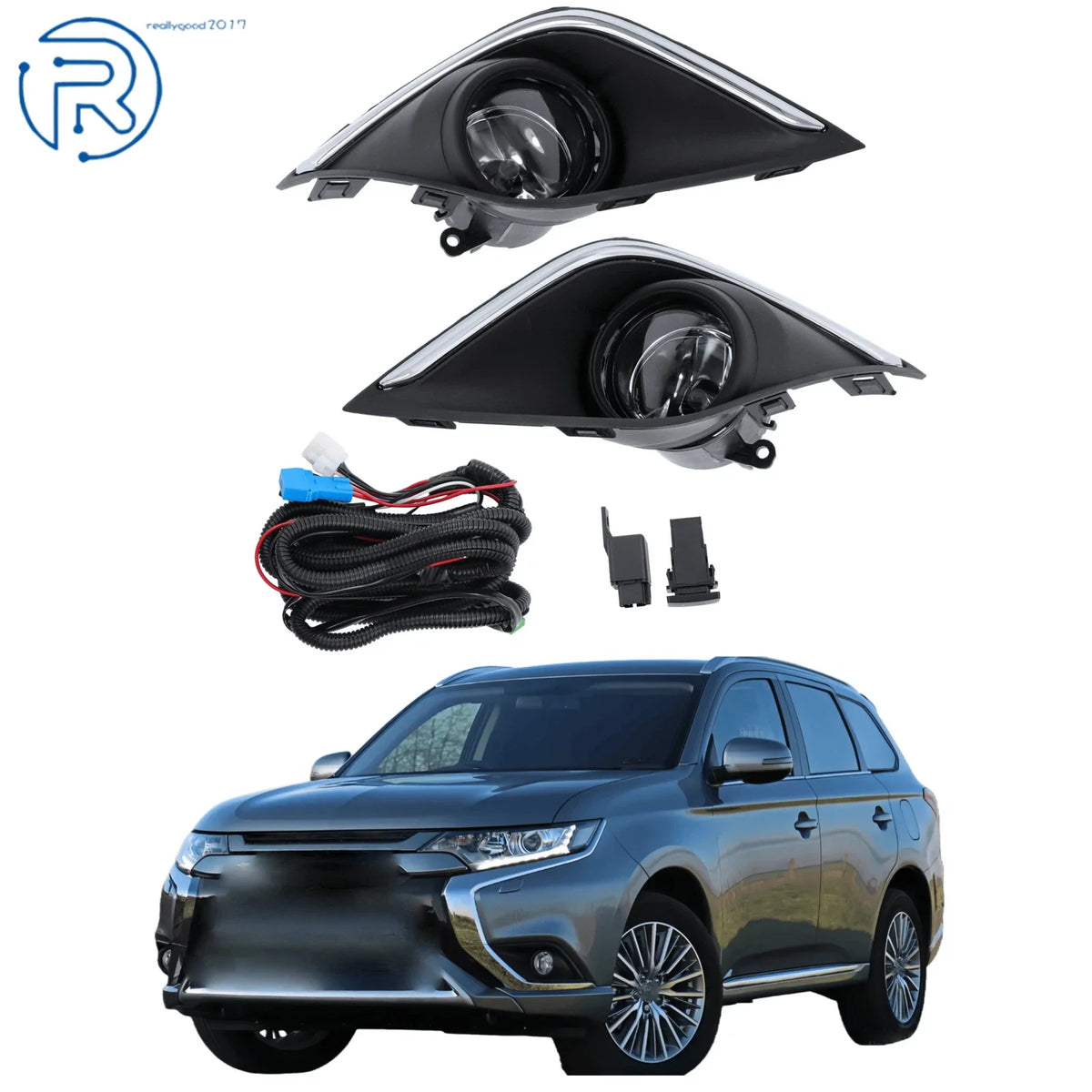 Fog Light Covers Set of 2 for Mitsubishi Outlander (2016–2021)