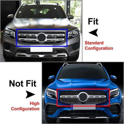 Front Bumper Lip Splitter for Mercedes Benz GLB X247 (2020–2021) Carbon Black