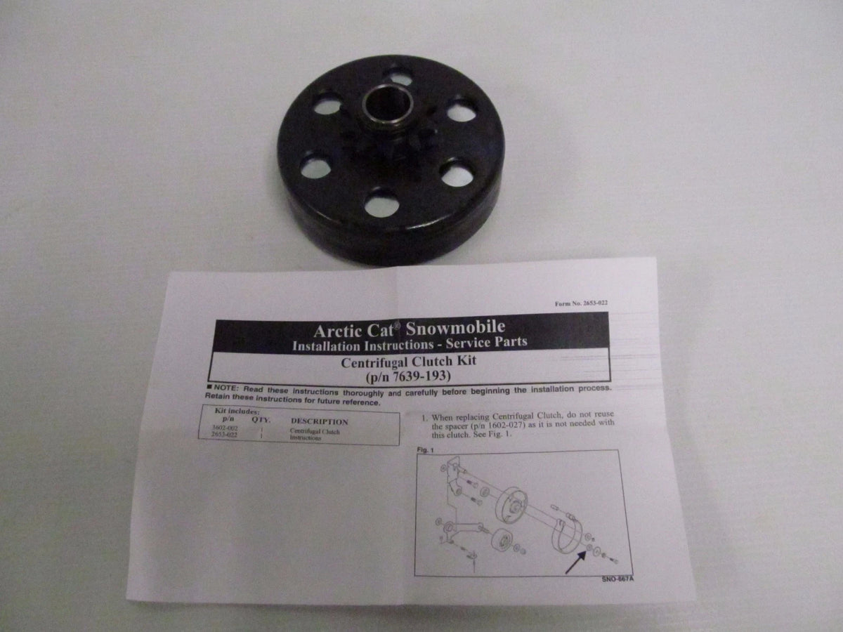 OEM Centrifugal Clutch for Arctic Cat Snowmobile Z120 (2000–2015) 7639-193