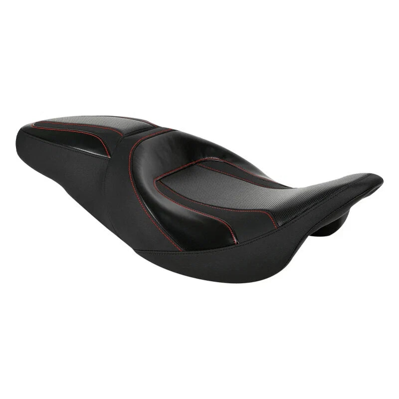 Driver Passenger Seat for Harley Touring Street Road Glide (2009–2023) Black