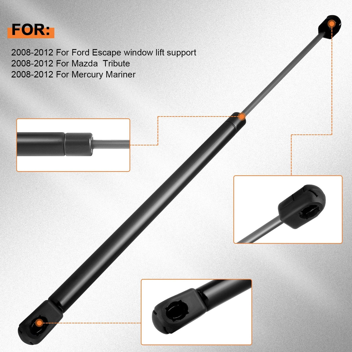 2X Rear Glass Window Lift Supports for Ford Escape Mercury (2008–2012)