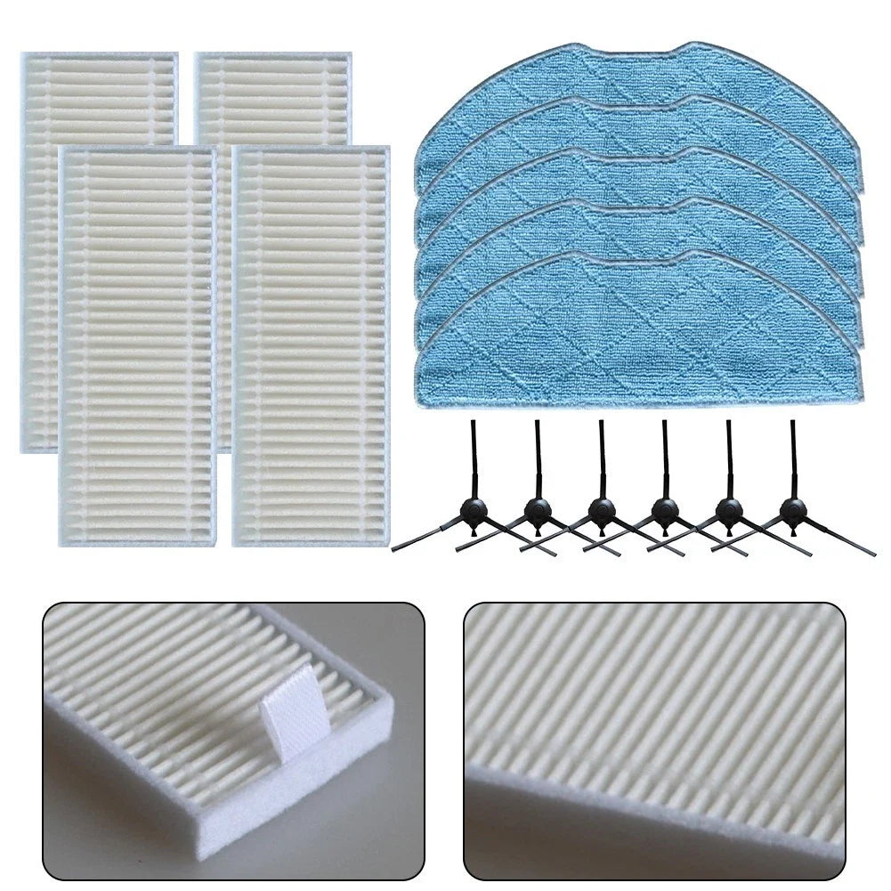 Mop Cloth and Side Brush Replacement Set for XPlorer S135 S140 (RR91C5WH)