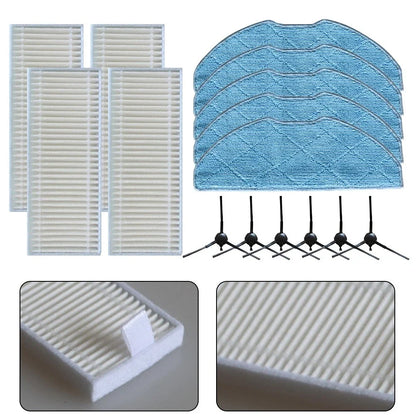 Mop Cloth and Side Brush Replacement Set for XPlorer S135 S140 (RR91C5WH)