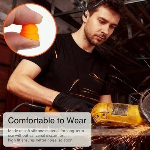 Set of 4 Noise Cancelling Ear Plugs for Shooting Hearing Protection