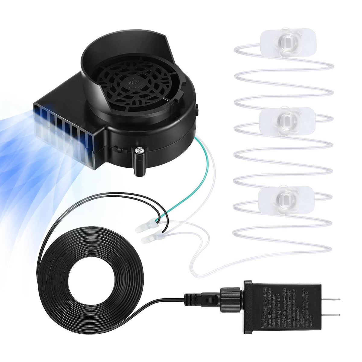 Set of 3 12V Fan Blower Motors with 3 LEDs for Yard Inflatable Decor