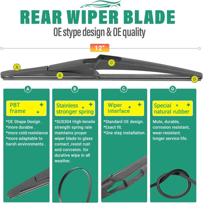 Set of 2 Windshield Wiper Blades for Mercedes Benz GL-Class (ws 635)