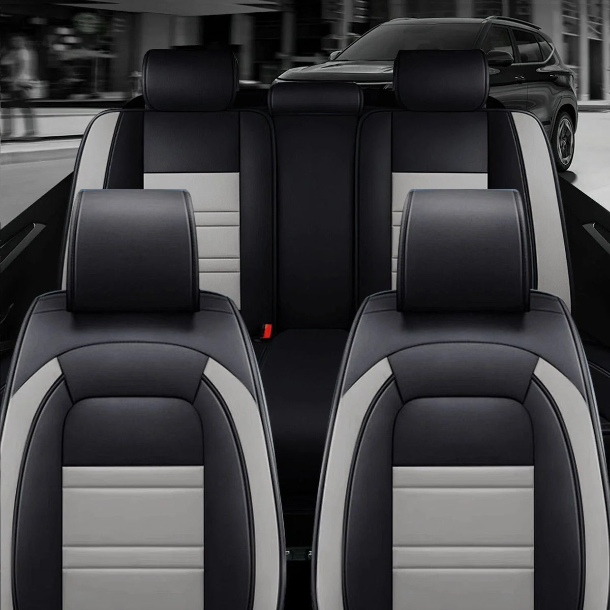 Set of 2 Leather Seat Covers for Toyota Tacoma (2013–2026) 5 Seats
