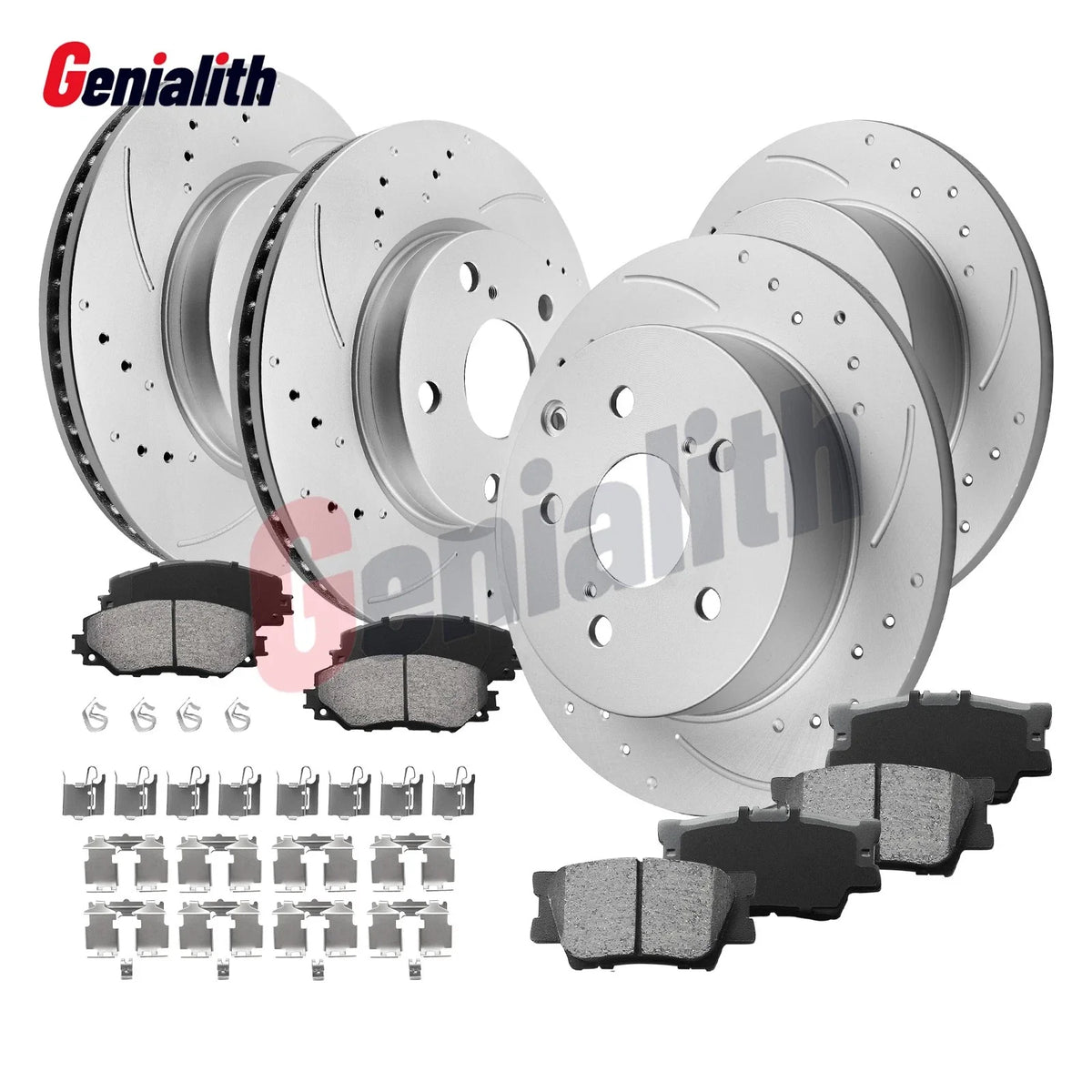 Front Rear Rotors Brake Pads for Lexus HS250h Toyota RAV4 (2006–2018)