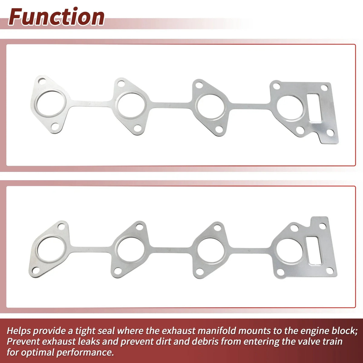 1 Pc Exhaust Manifold Header Gasket for Hyundai Santa Fe (2001–2006) No. 28521-27000