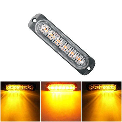 10X LED Amber Grill Side Marker Emergency Strobe Light Bar Kit for Tow Vehicles