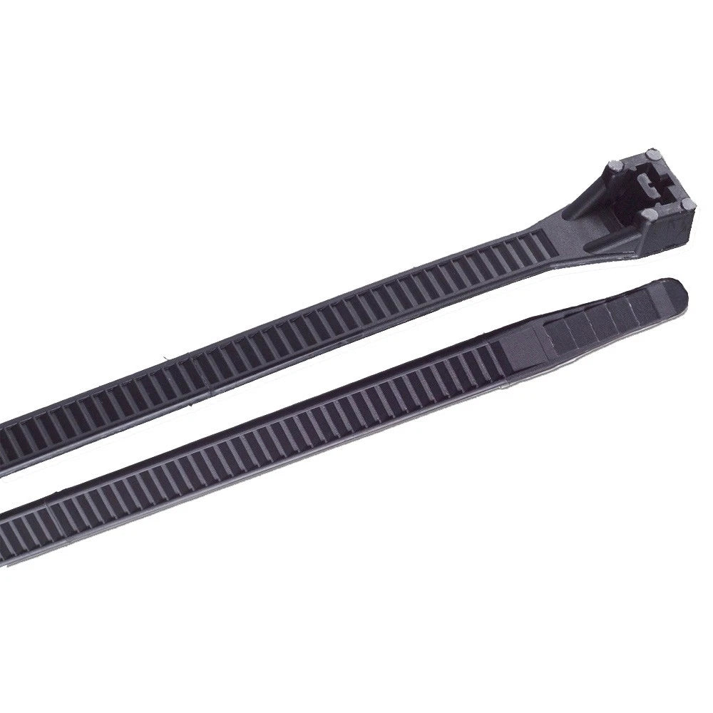 Set of 100 Heavy Duty Cable Zip Ties for Ancor 8" UV Black (199207)